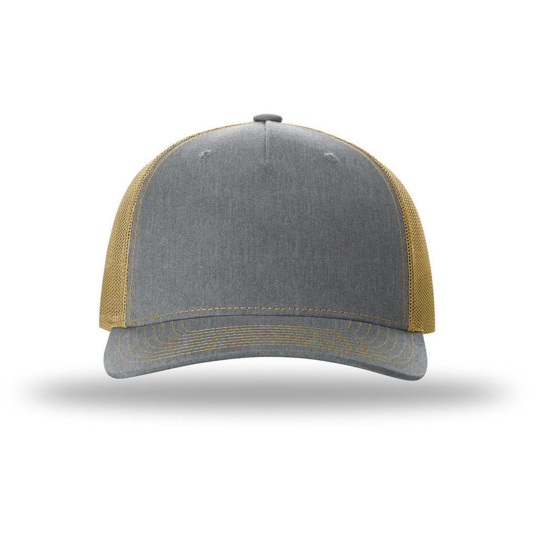 112FP-Heather Grey/ Amber Gold