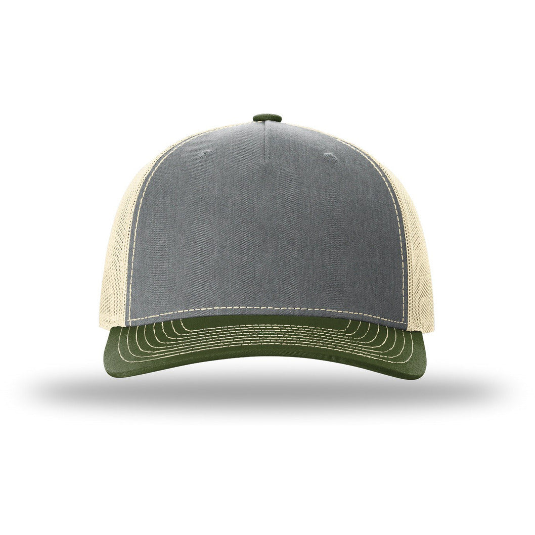 112FP-Heather Grey/ Birch/ Army Oliv