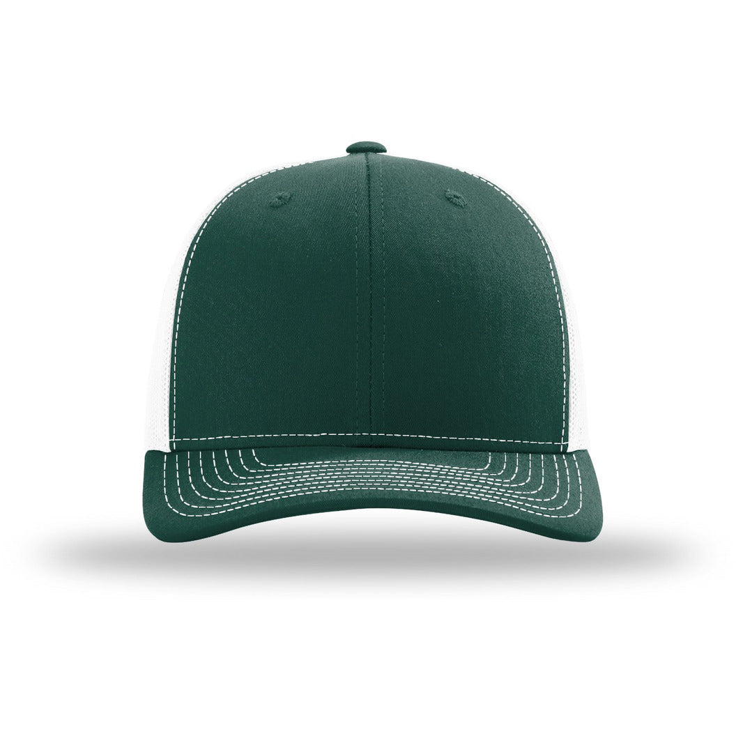 112-Dark Green/ White